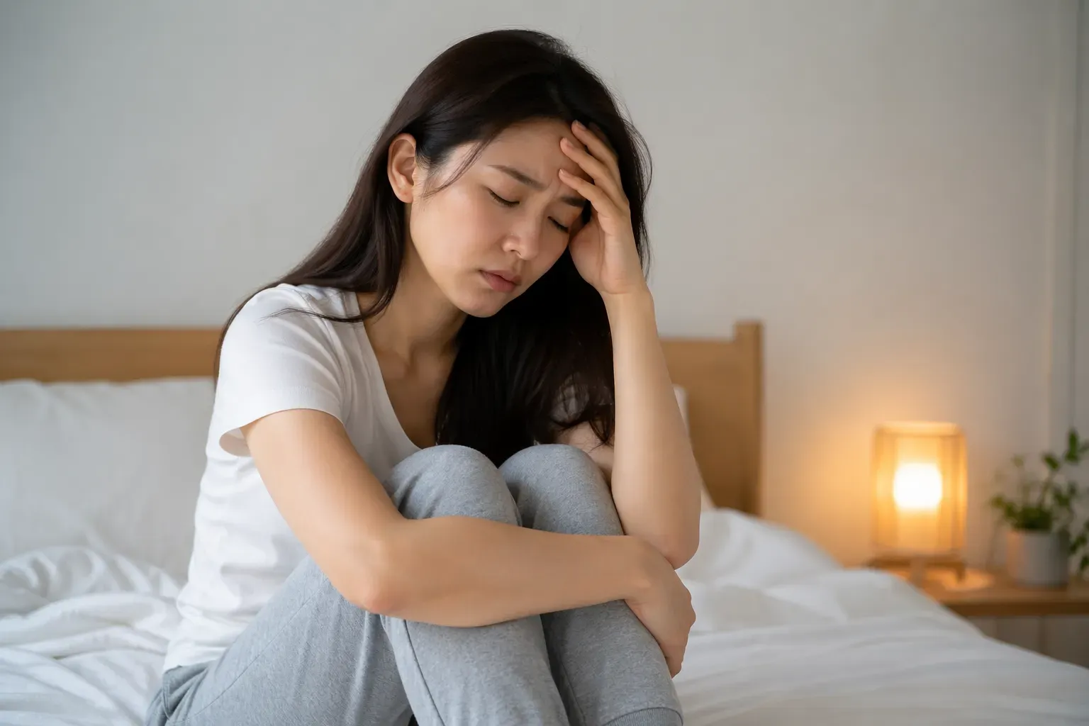 Illustratie van veelvoorkomende klachten die samenhangen met een laag progesterongehalte.