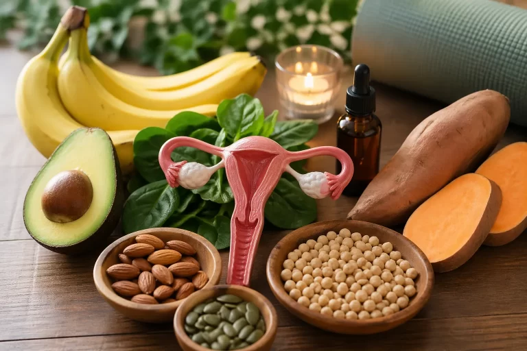 Rustige, natuurlijke visualisatie van hormonale balans en welzijn.